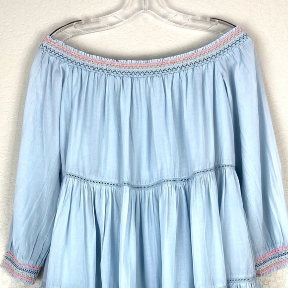 FREE PEOPLE Sunbeams Blue Floral Dress NEW Small - Picture 5 of 9